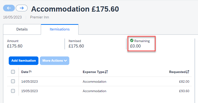 Accommodation - Total