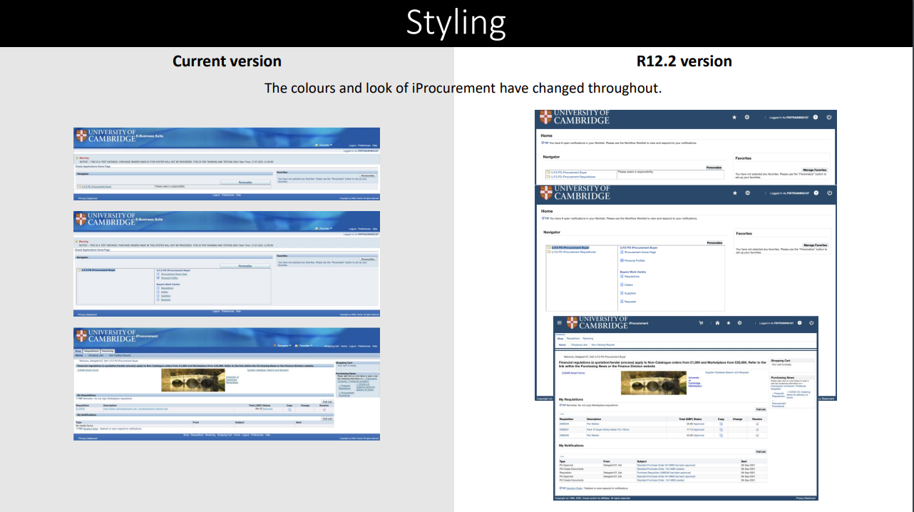 R12.2 changes in iprocurement thumbnail